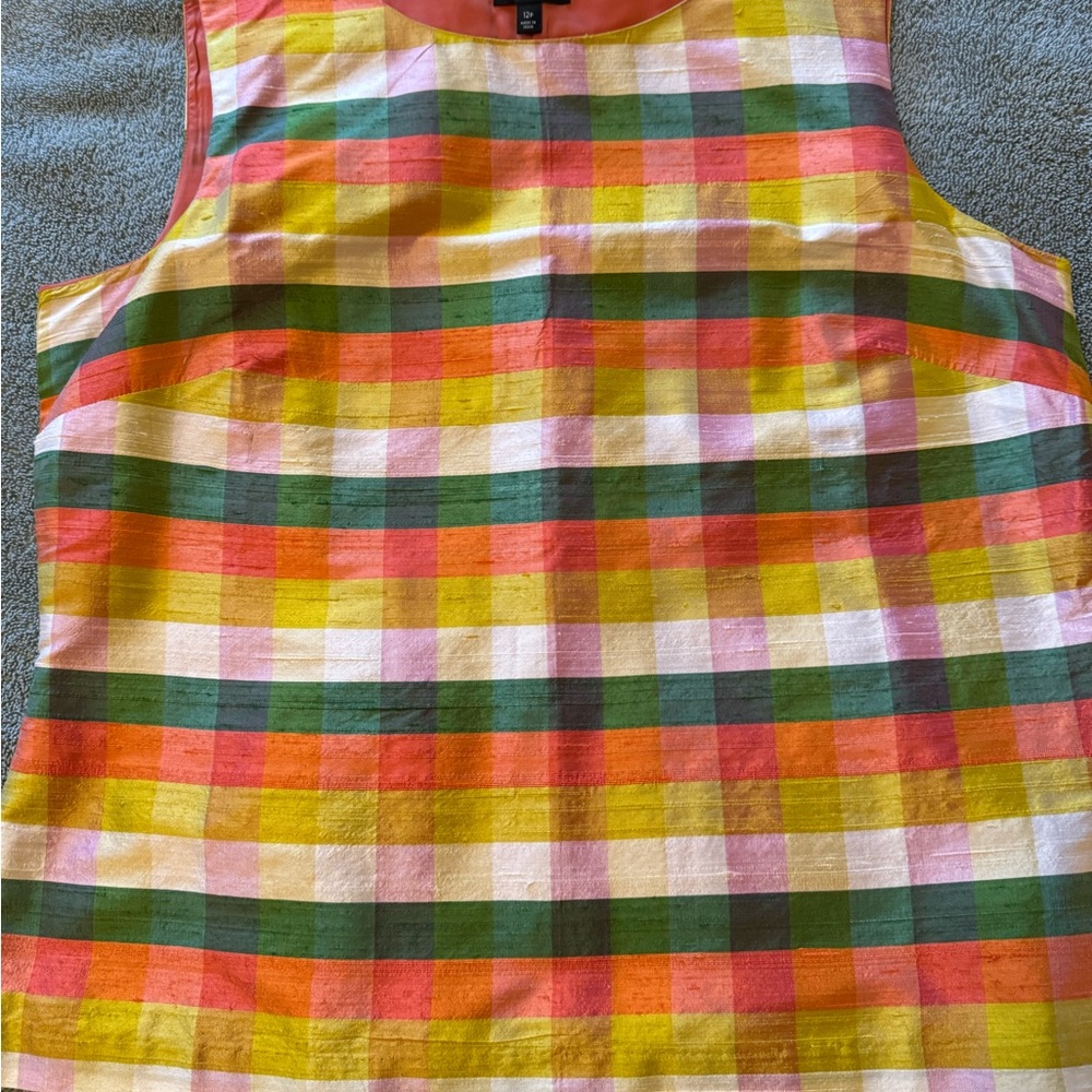 Talbots silk sleeveless blouse 12 petite